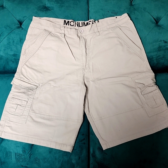 monument Shorts Monument Mens Cargo Grey Shorts Poshmark